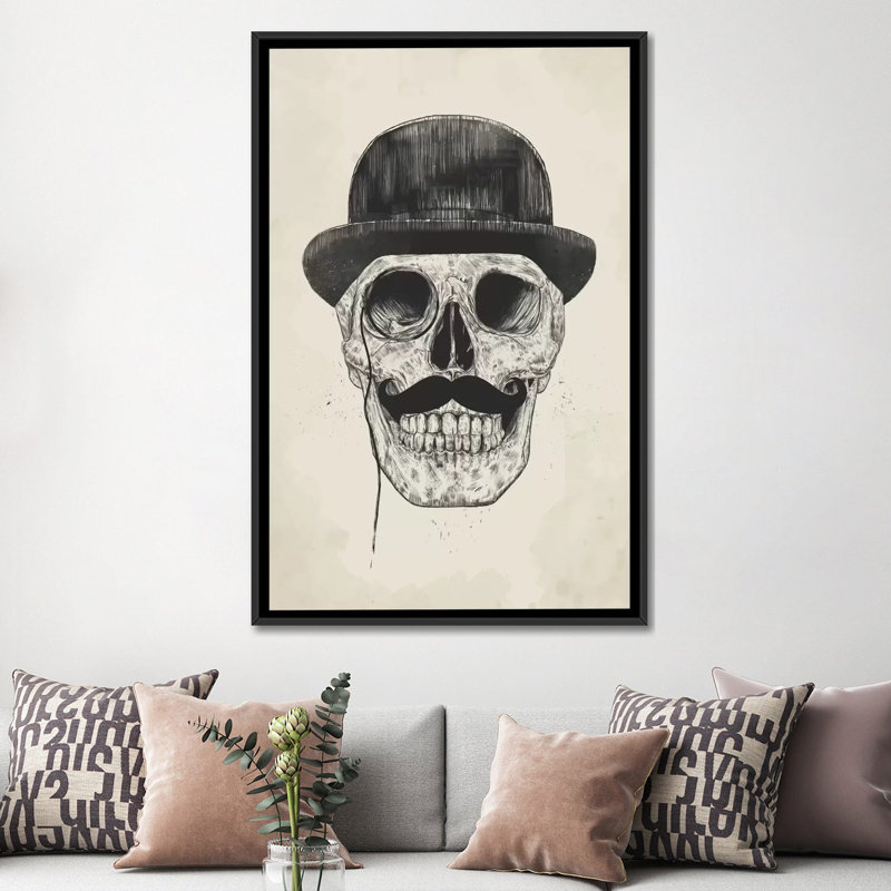 « gentlemen’s never die » par balazs solti, reproduction d’art sur toile tendue, H 60 po x l 40 po x P 1,5 po, Pas de tapis