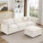 Modular L-Shaped Sectional Sofa With Movable Ottoman For Customizable Living Room Comfort And Flexible Seating Arrangements.-2123389168