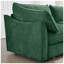 Canapé modulaire à coussins de rangement en chenille verte l 39,37 po x P 34,25 po x H 33 po Urban Ins