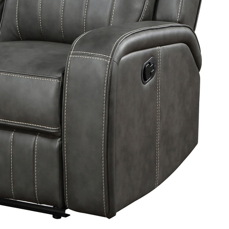 Hemel 2-Piece Grey Motion Reclining Sofa Set