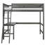 Lit mezzanine à panneau simple Lynn avec bureau intégré par Greyleigh? Bébés et enfants