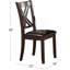 Ensemble de salle à manger 7 pièces 6 chaises d'appoint 6 chaises d'appoint à finition espresso propre