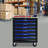 6 DRAWERS MULTIFUNCTIONAL TOOL CART WITH WHEELSBLACK+BLUE