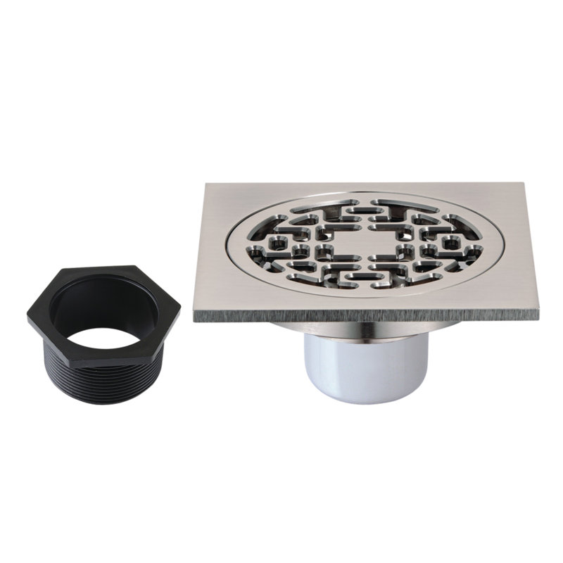 Drain de douche grille de cours d'eau, Nickel brossé