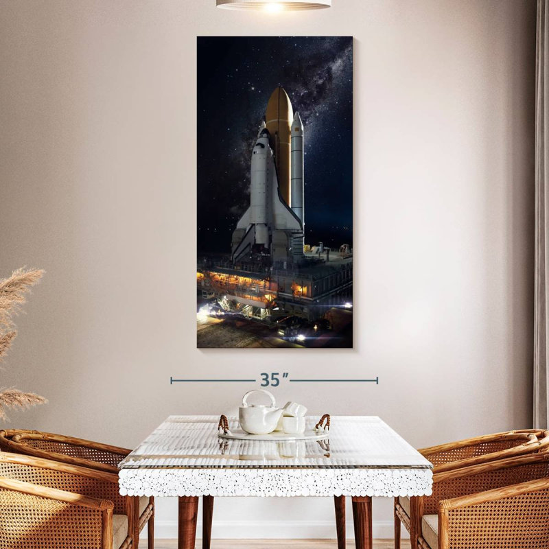 Space Shuttle, 54" H x 27" W