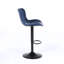 Swivel Upholstered Adjustable Height Counter Stool with Metal Frame-2082189744