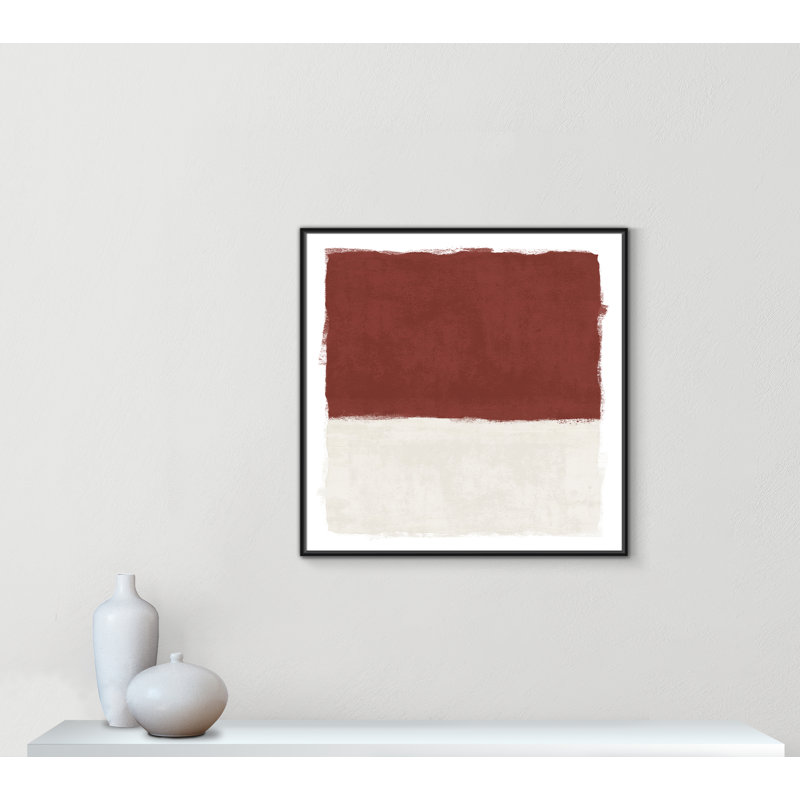 Intense Rust I - reproduction carrée de Vesrion par Natalie Carpentieri, H 37,5 po x l 37,5 po, Noir