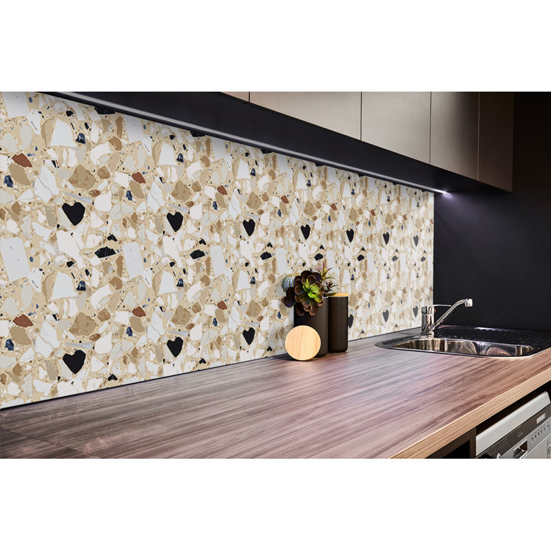 Wall Tiles Self Adhesive Vinyl Splashback Wall Stickers 39,37x19,68 Inch Sticker Tile Peel and Stick