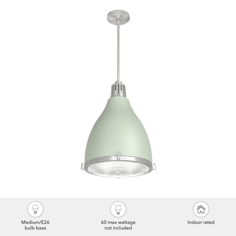 Bluff View 3 - Light Dome Pendant, Medium, Soft Sage, 3 Lights