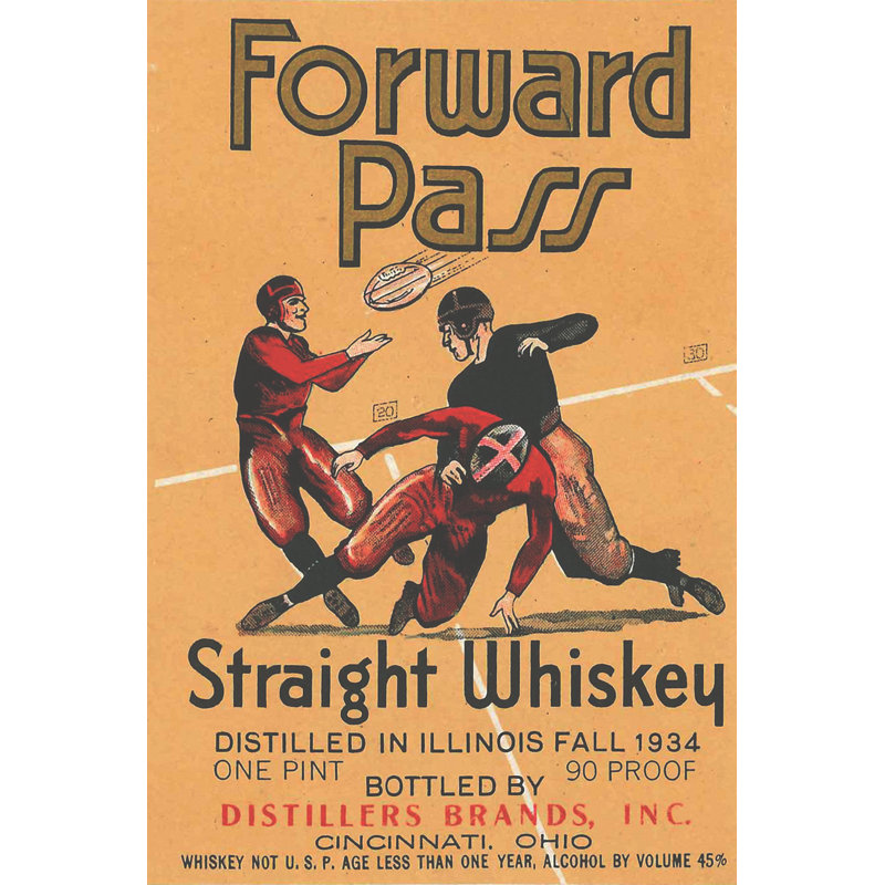 Forward Pass - Wrapped Canvas Print, 91cm H x 61cm W x 3.8cm D
