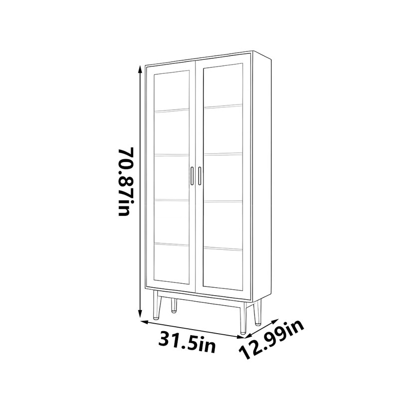Light luxury retro bookcase