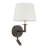 Classic Headboard Wall Sconce with LED Reading Light in Dark Bronze for Bedroom Entry Living Room