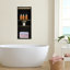 Niche murale de salle de bain rectangulaire à 3 niveaux en acier inoxydable avec lumière DEL