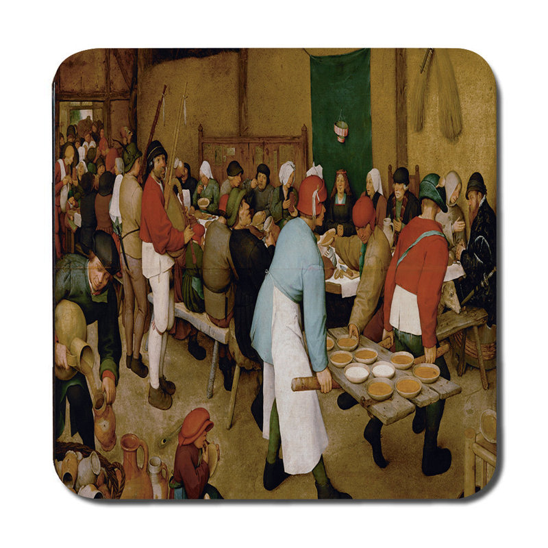 Vintage Dining Scene Placemat And Coaster Set Artwork