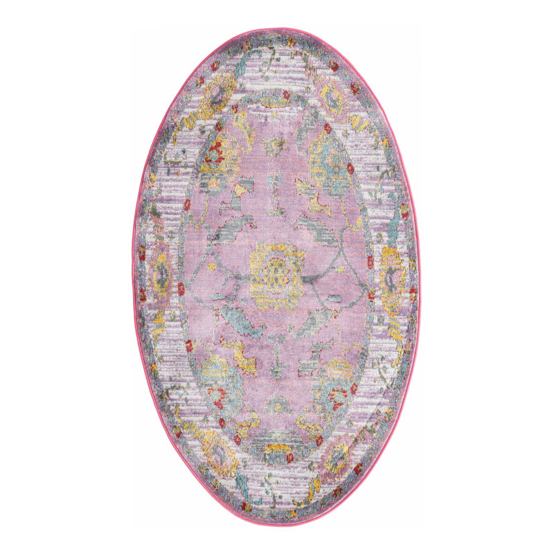 Haefner Oriental Indoor Rug, Oval 3'3" x 5'3"