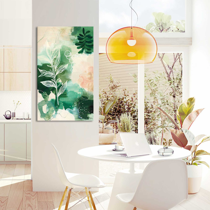 «Nature Story I» par Laura Horn - Peinture, H 40 po x l 24 po x P 1,5 po, Toile tendue