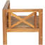 Ensemble de conversation modulaire d'extérieur pour terrasse, 5, bois franc, coussins beiges, modulaire de jardin, bois naturel, confort