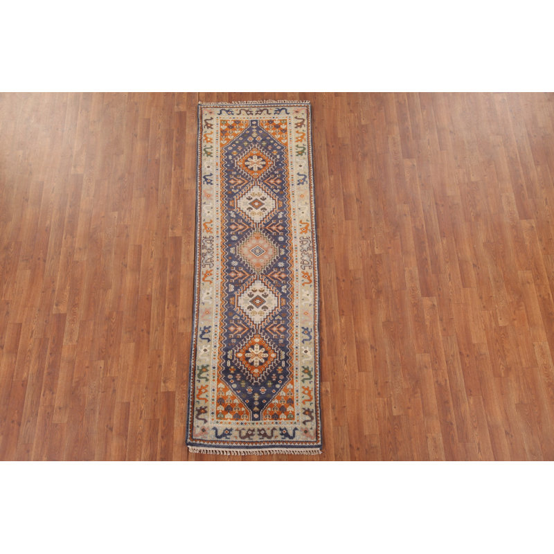 Tapis de couloir géométrique traditionnel 3 x 8
