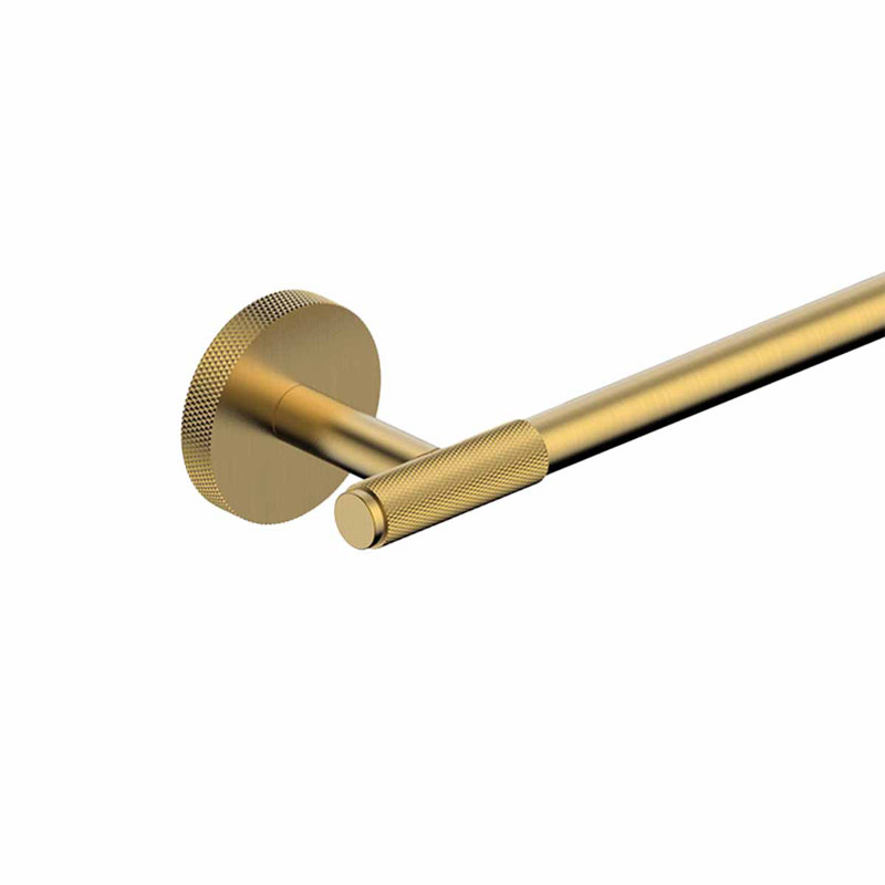 Barre à serviettes murale 25,7 po Klass, Or brossé, H 2,1 po x L 25,7 po x P 2,7 po