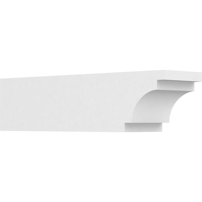 Queue de chevron standard en PVC de qualité architecturale, H 6 po x L 6 po x P 24 po