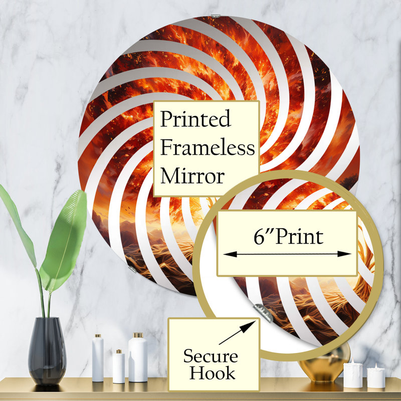 Ebtisaam Circle Mirror, 31.4" x 31.4"