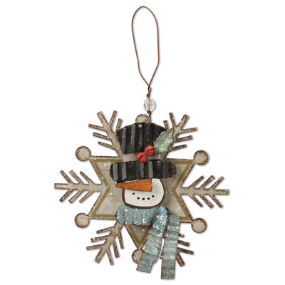 5'' Metal Holiday Shaped Ornament