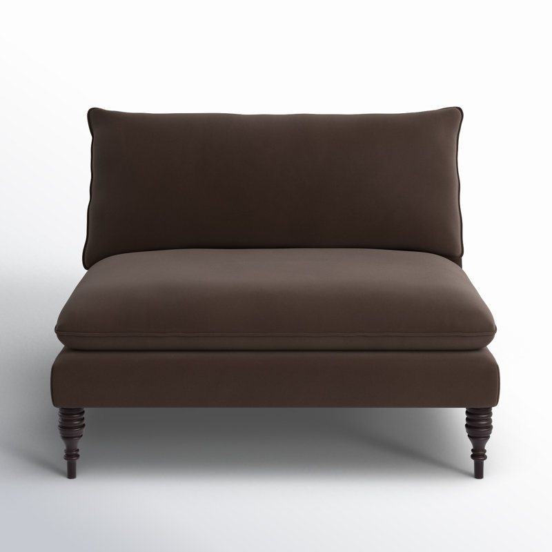 Varick 47" Settee, Classic Chocolate Velvet