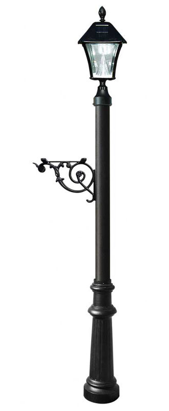 Poteau décoratif intérieur h 61 po Lewiston Mailbox, Noir