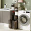 6-Tier Narrow Bathroom Storage Cabinet with Drawers Tissue Box Wheels for Kitchen