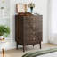 Commodes décoratives avec 4 tiroirs et poignées en métal