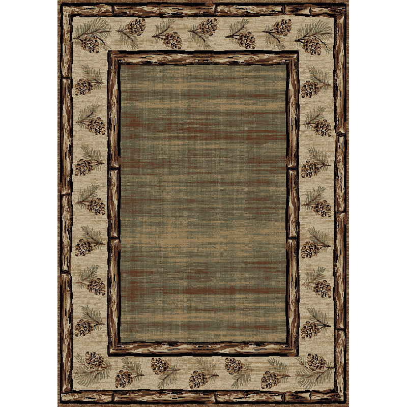 Hollow Log Brown, Rectangle 7'10" x 9'10"