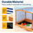 58x48in Wood Sandbox with Detachable UV-Blocking Canopy & Ventilation Windows