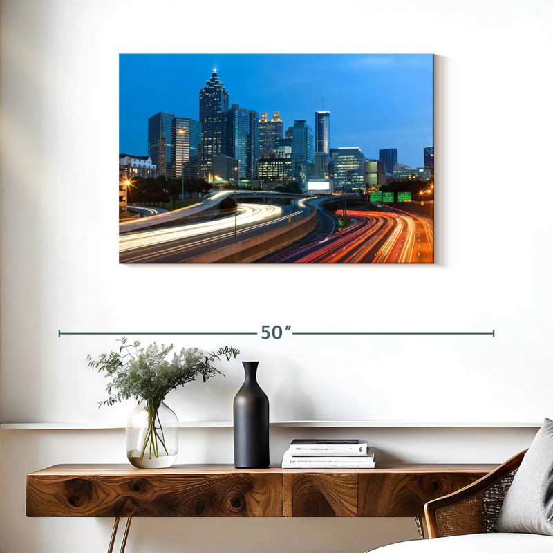 Ravi Downtown Atlanta Light Trails, H 24 po x l 36 po