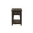 Mahogany Traditional Chairside Table W/ Storage