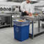 Poubelle de recyclage en plastique 35 gallons-128822431