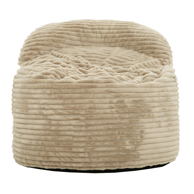 Fauteuil à billes convertible en mousse à mémoire de forme, canapé 2 en 1, beige