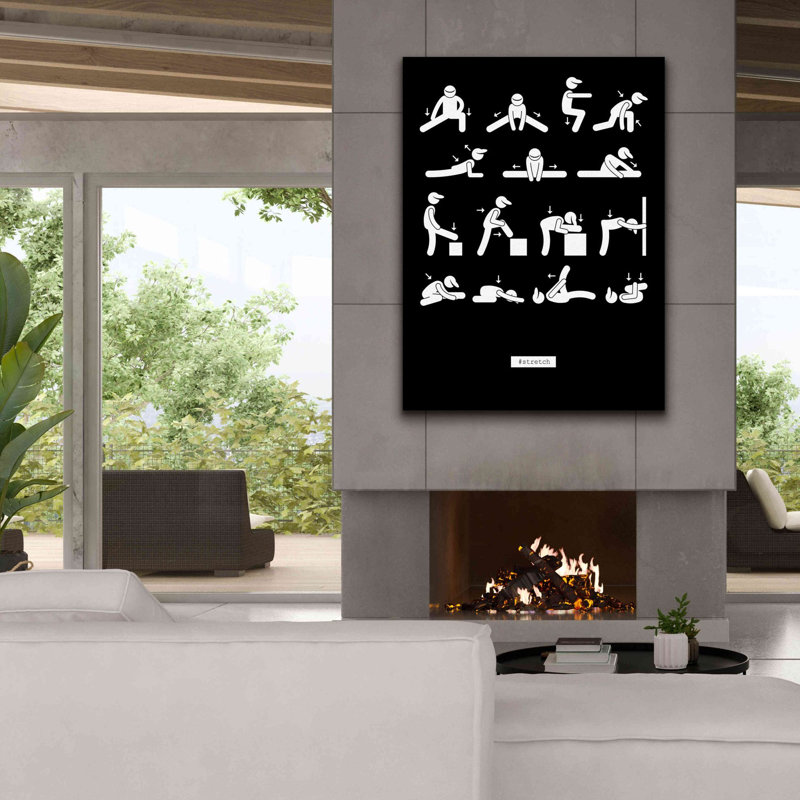 'Workout' by GraphINC, Giclee Canvas Wall Art, 54" H x 40" W