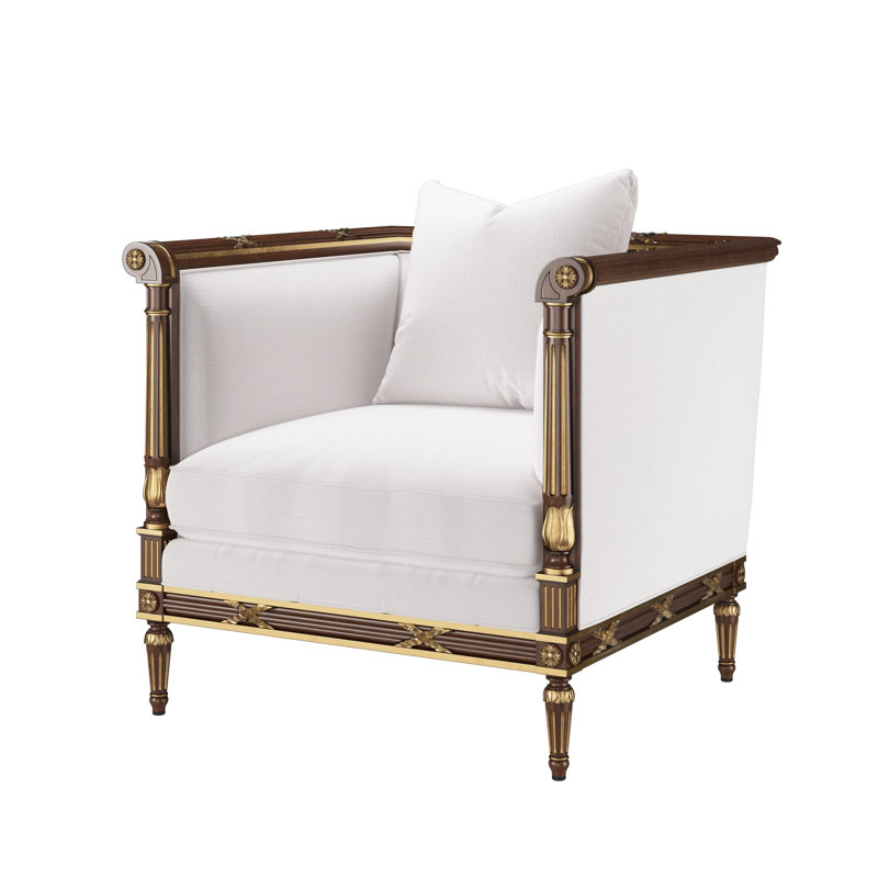 The Regent's Visit  Accent Chair, Page Snow (Performance fabric) 1355-91
