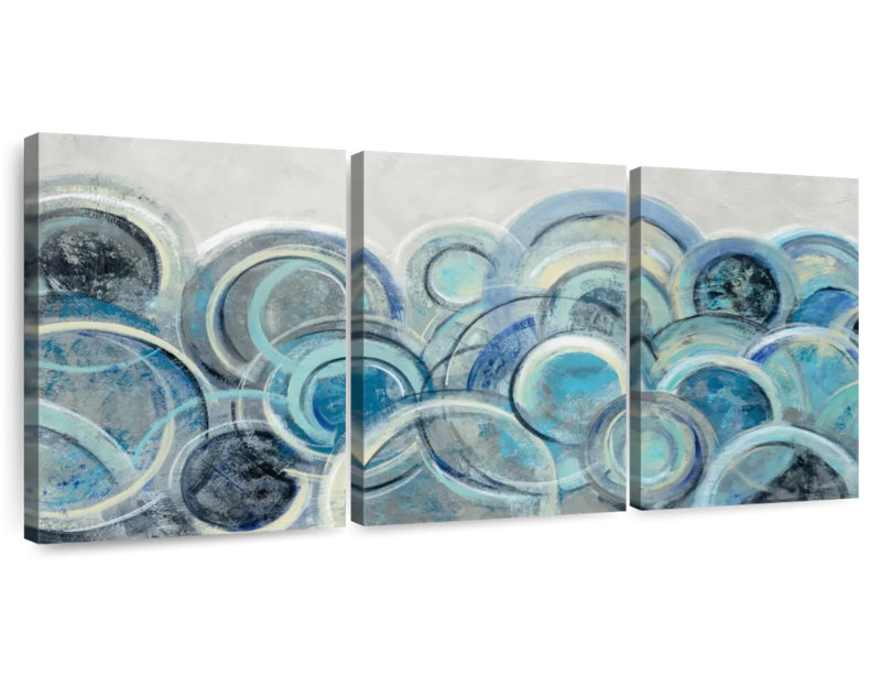 Avery Variation Blue Grey, 12" H x 26" W