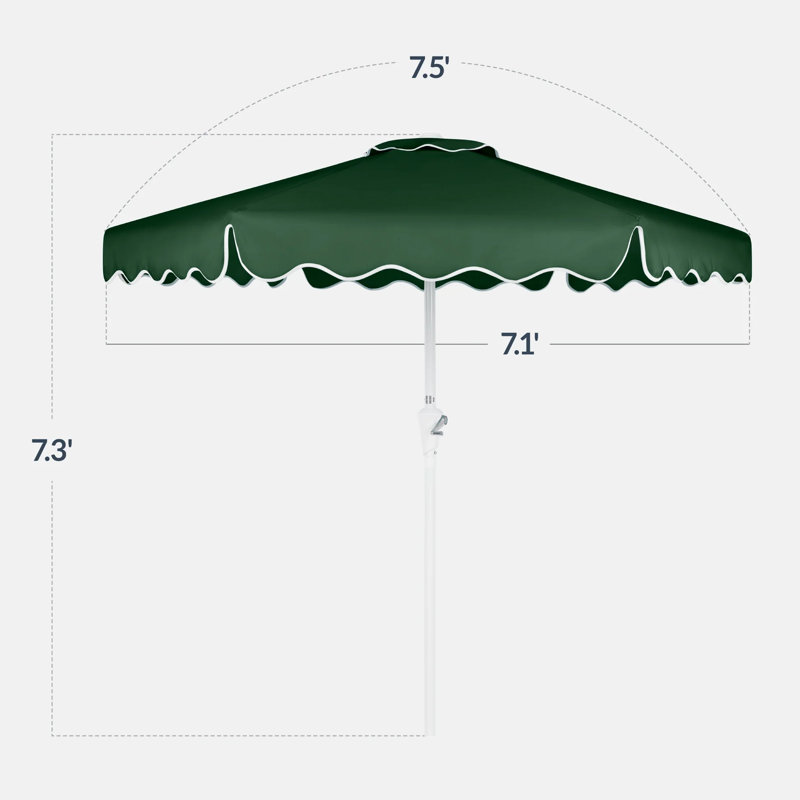 Parasol de marché, Vert
