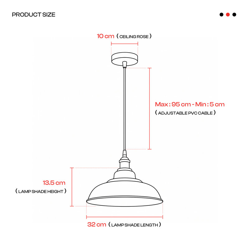 Pascale 1 - Light Dome Pendant, Cyan Blue
