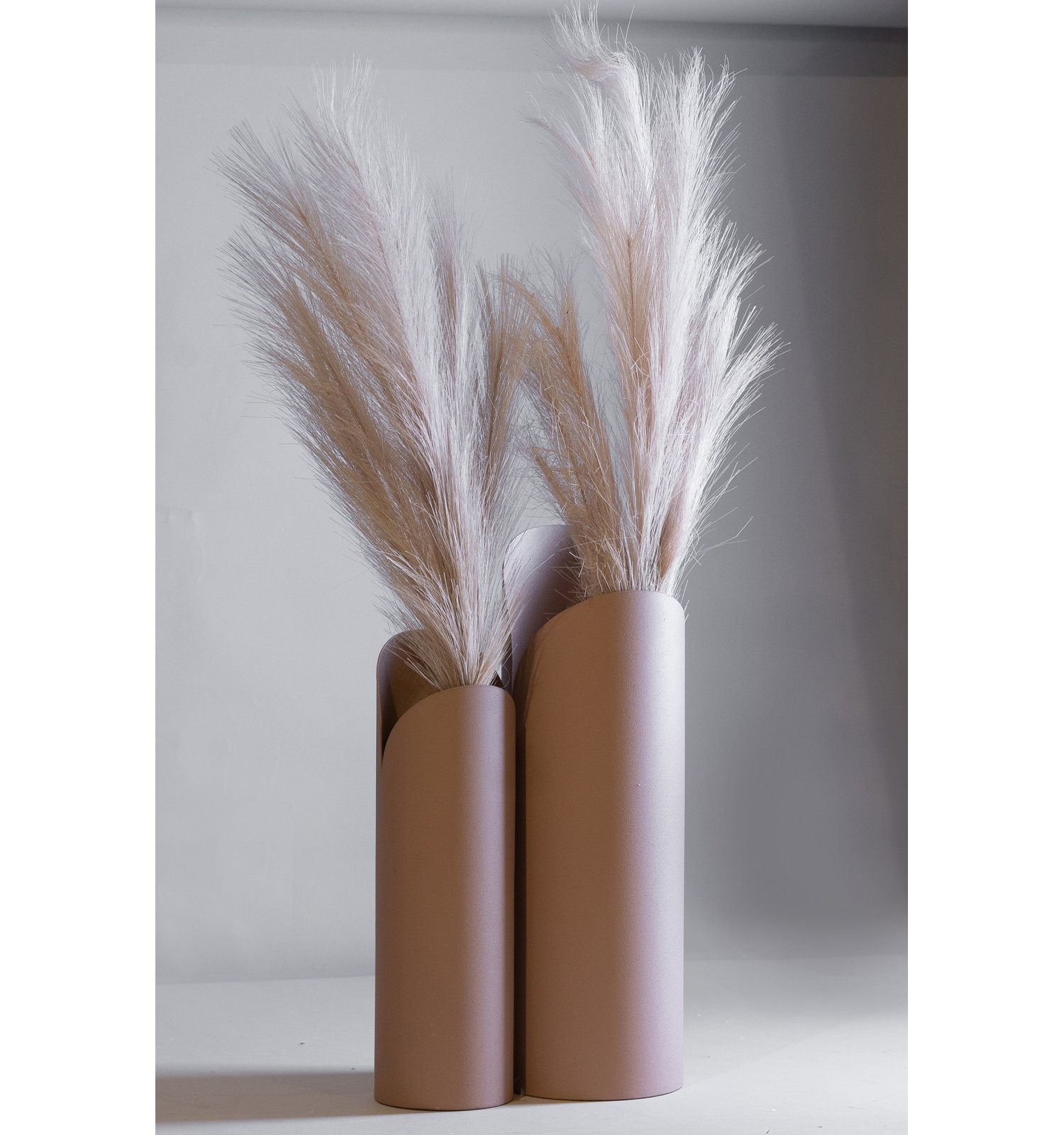 Jenny Iron Table Vase, 15.75" H x 5" W x 5" D, Pink