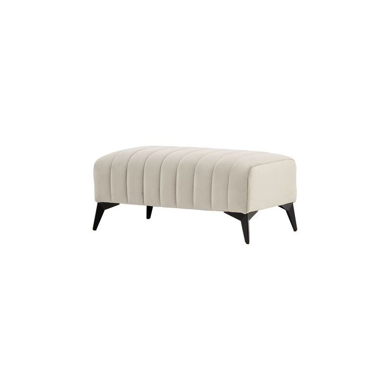 Spreckels 15cm Wide No Pattern Footstool Ottoman, Beige