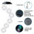 25'' Solar Powered Wind Chimes  Color Changing Outdoor Waterproof  Garden Decor Gift for Women