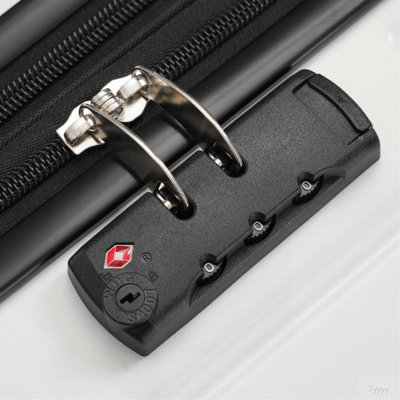 Ensemble de bagages 5 pièces avec demi-ouverture, ensemble de valise de transport rigide avec double roue pivotante, bagage de voyage léger avec port USB, serrures TSA