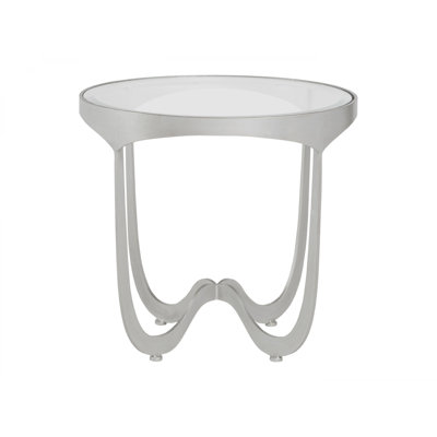 Table de bout ronde en métal Sophie