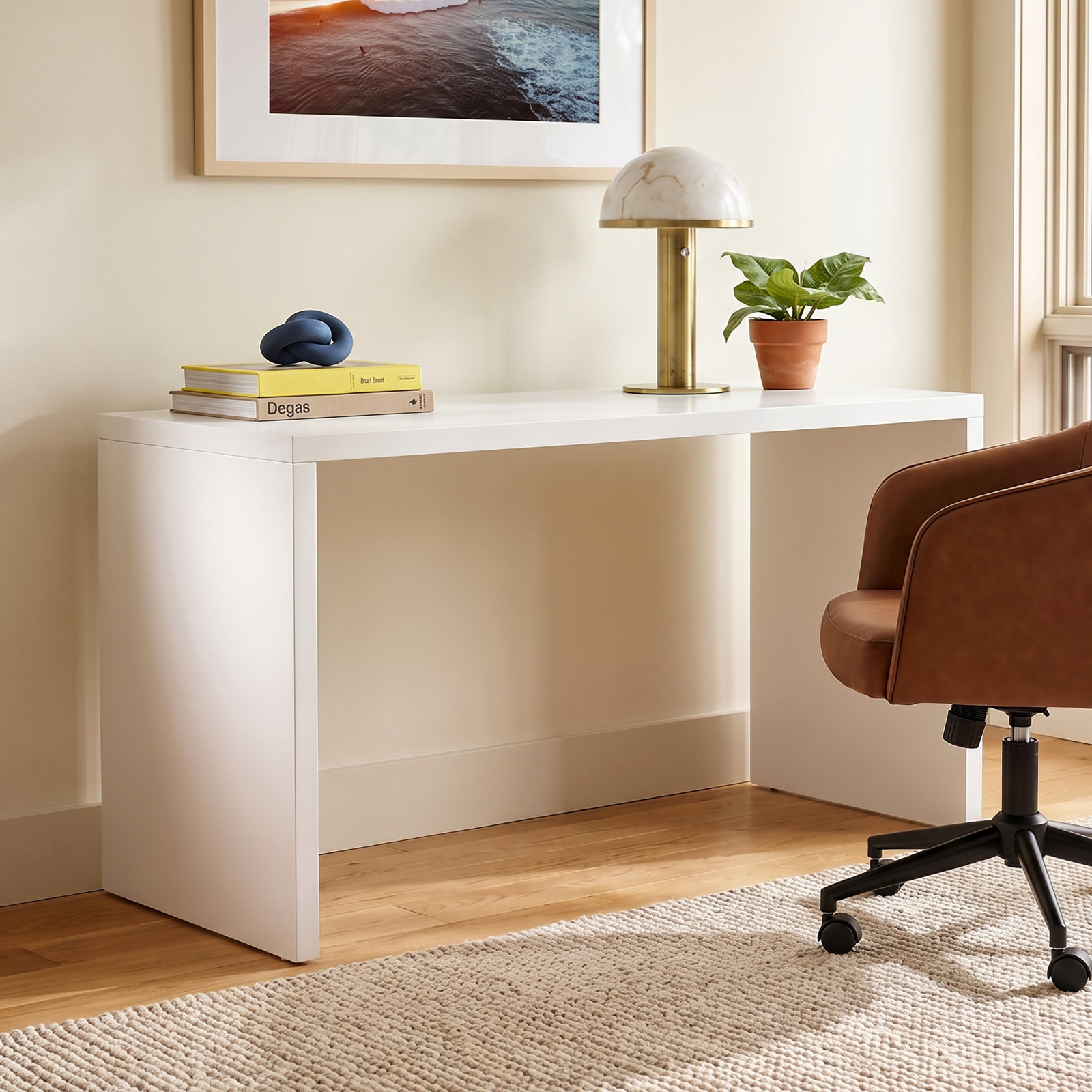 Carson 55.12 " Writing Desk, White