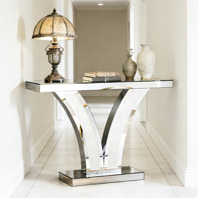 Table de couloir en forme de V (seulement avec table basse)