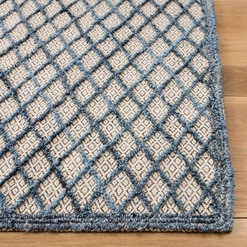 Goodell Hand Tufted Performance Geometric Rug, Round 6'