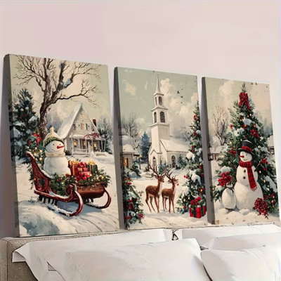 3 Piece Wrapped Canvas Wall Art
